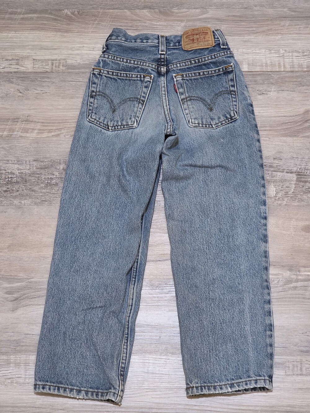 VTG Levis 550 Straight-Leg Med/Light Wash Jeans Boys 9 Slim - Picture 6 of 12